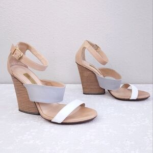 Dee Keller Maria Wedge Heel Ankle Strap Sandals